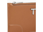 Porte cartes zippé Romy en cuir grainé