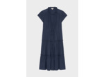 Robe longue cintrée satinée - PRUDENCIA