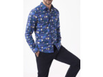 Chemise À manches longues imprimée evening blue