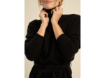 Robe en maille à col roulé