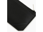 Porte cartes zip en L Georges en cuir lisse