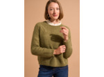 Pull col rond à détails brillants
