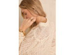Blouse col V brodée en coton DANIELA