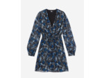 Robe courte portefeuille foil blue