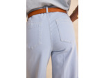 Jean cropped large à rayures ROMA BIS