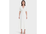 Robe Roseau Ecru en Polyester