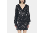 Robe À Sequins Courte Noire black