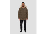 Parka à Parka à capuche avec fausse fourrure amovible avec fausse fourrure amovible