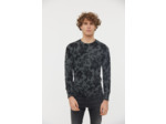 Pull col rond avec allover tapisserie