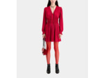 Robe Courte Rouge Avec Fronces light burgundy