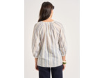Blouse rayée en coton