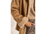 Manteau façon peau retournée