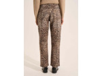 Pantalon droit léopard