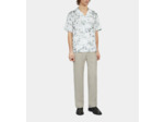 Chemise Imprimée Manches Courtes white / blue
