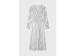 Robe midi cintrée argentée - EMYLDA