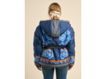 Doudoune à capuche imprimée