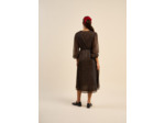 Robe longue à col V