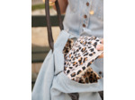 Pochette zippée léopard