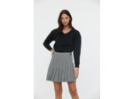 Sweat emmanchure basses avec broderie et ajouré épaules