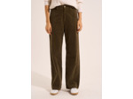 Pantalon en velours imprimé léopard
