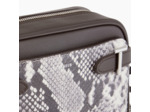 Sac bandoulière Laura en cuir effet python