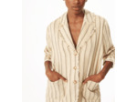 Veste rayure naturelle