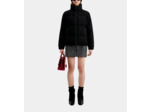 Doudoune Courte En Tweed Noire black