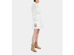 Robe Courte Blanche En Broderie Anglaise white