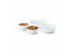 Set de 4 plats 18+22+26+30cm blanc Diwali
