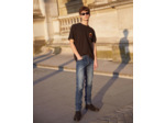 Jean Denim Bleu Avec Destroys vintage blue