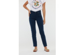 Pantalon straight fit, coupe droite, taille haute
