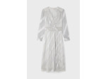 Robe midi cintrée argentée - EMYLDA