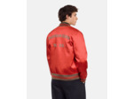 Blouson Rouge Satiné Avec Patchs rubis