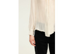 Chemise lavallière rayée en lurex - AMELINA