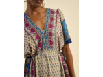 Robe longue bohème et décolleté en V