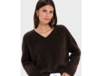 Pull Nuvola Chocolat en Alpaga