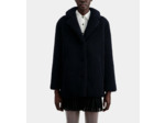 Manteau En Fausse Fourrure navy