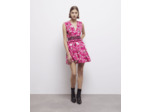 Robe Decollete V Dos Nu pink