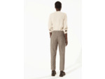 Pantalon droit carreaux sisal