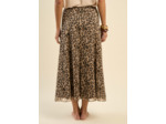 Jupe midi imprimé animalier
