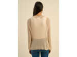 Gilet maille ajourée