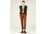 Pantalon droit cannelle