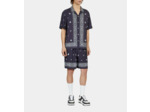 Chemise Imprimée Manches Courtes navy / white