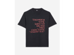 T-shirt manches courtes avec print devant black washed