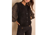 Gilet sans manches LOULOU en mohair et laine