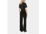 Pantalon Tailleur Droit En Velours Côtelé Noir black