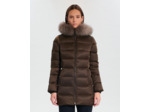 Doudoune Dalya Chocolat en Polyester
