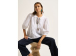 Blouse plastron brodé