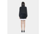 Chemise Courte En Soie Noire black