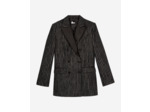 Veste de smoking ample revers satin black